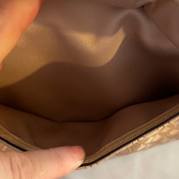 Coach Madison Pearlescent Khaki Georgie Op Art Convertible Satchel #A1420-30406 - Picture 10 of 11